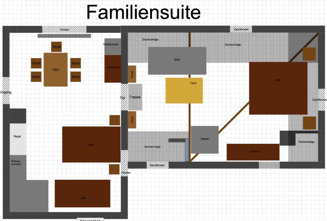 Familiensuite, Zwei Zimmer, Mitbenutzung Von Kuche Und Bad Rott Экстерьер фото